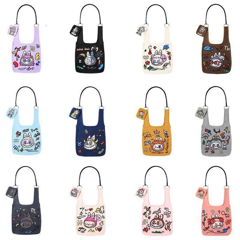Genuine Labubu Blind Box Series Constellation Shoulder The Monsters Collection Mystery Boxe Storage Bag Girl's Surprise Gift