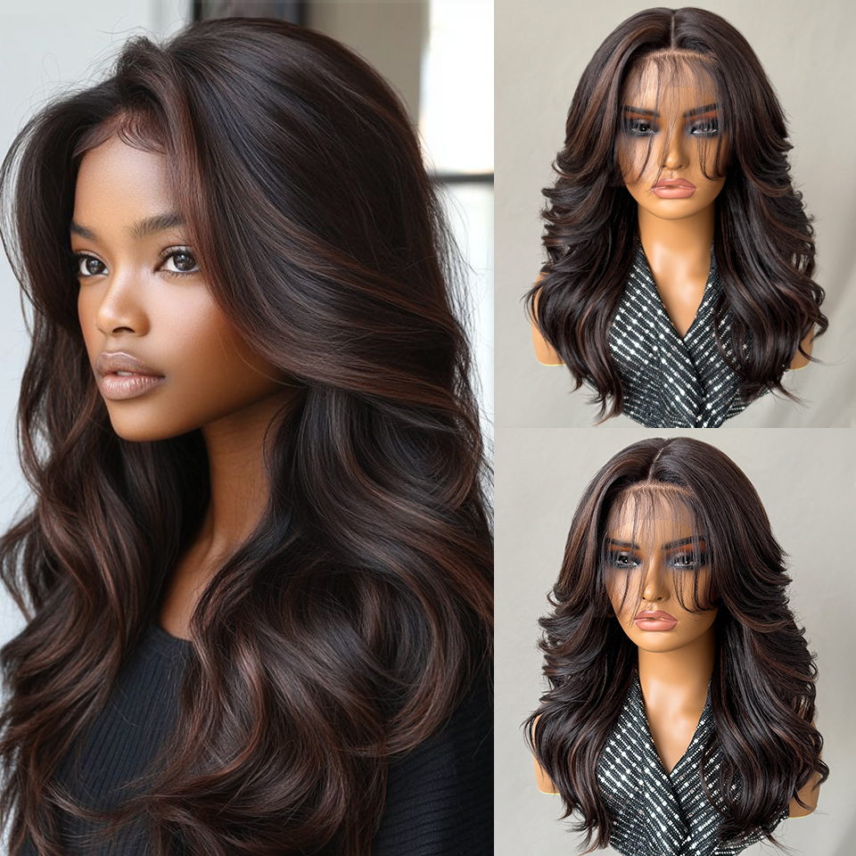 Wigs Human Hair Hot Fashion Genie Premium Deep Wave Natural Headband Glueless Synthetic Blonde HD Swiss Lace Front Curls Wigs