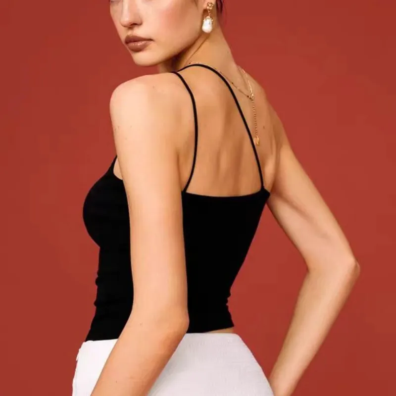 Yoga Tops Women Fitness Vest Single Shoulder Strap Peculiar Stone Decoration Gathered Shock-absorbing Slimming Dance Sports Bra