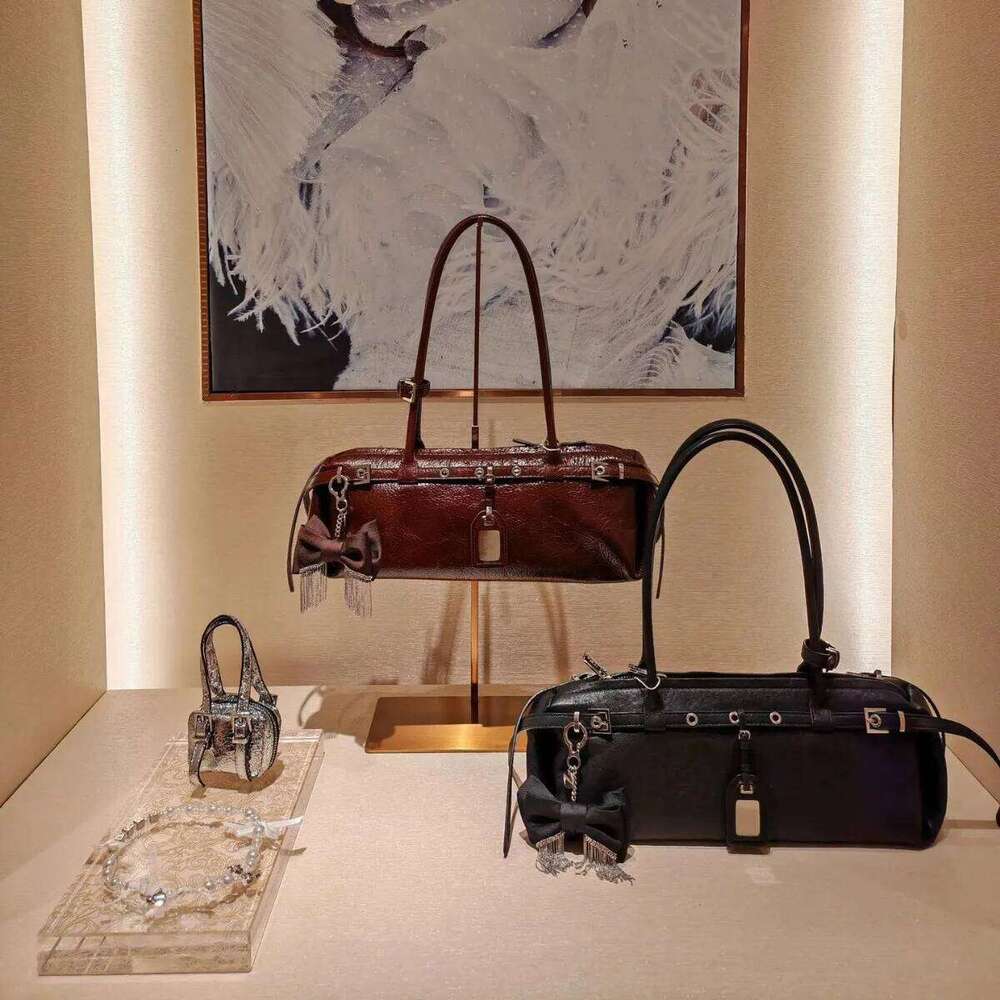 YANATARI Genuine Leather Woman 2025 Korean Vintage Long Shoulder Handbags Ladies Underarm Bag Shopping Bag