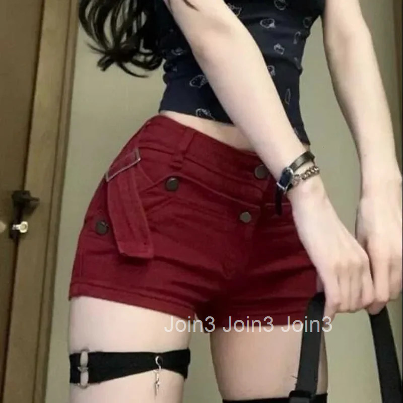 With Waist Pocket Short Jean Pants Woman Booty Tight Micro Mini Skinny KDenim Shorts for Women pop Streetwear Casual Summer XXL
