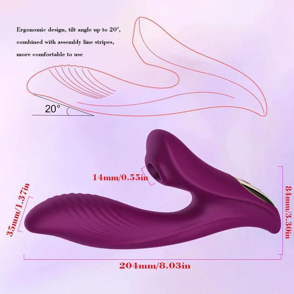 2 in 1 Sucking G-spot Vibrator for Women Clit Sucker Oral Sex Suction Clitoris Stimulation Female Masturbation Erotic Sex Toys W250618