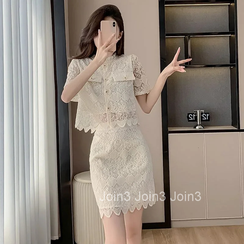 Woman Outfit Short Sleeve Kawaii 2 Pieces Sets for Women Skirt Vacation 2025 Summer Fashion Luxury Designer Clothing Jacket Full