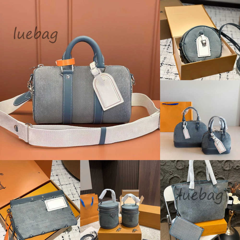 Evening Bags Top 10A Upgrade Mirror Quality Designer Small Duffle Washed Jeans Womens Denim Fashion Blue Purse School Handbag Crossbody Bag With Strap