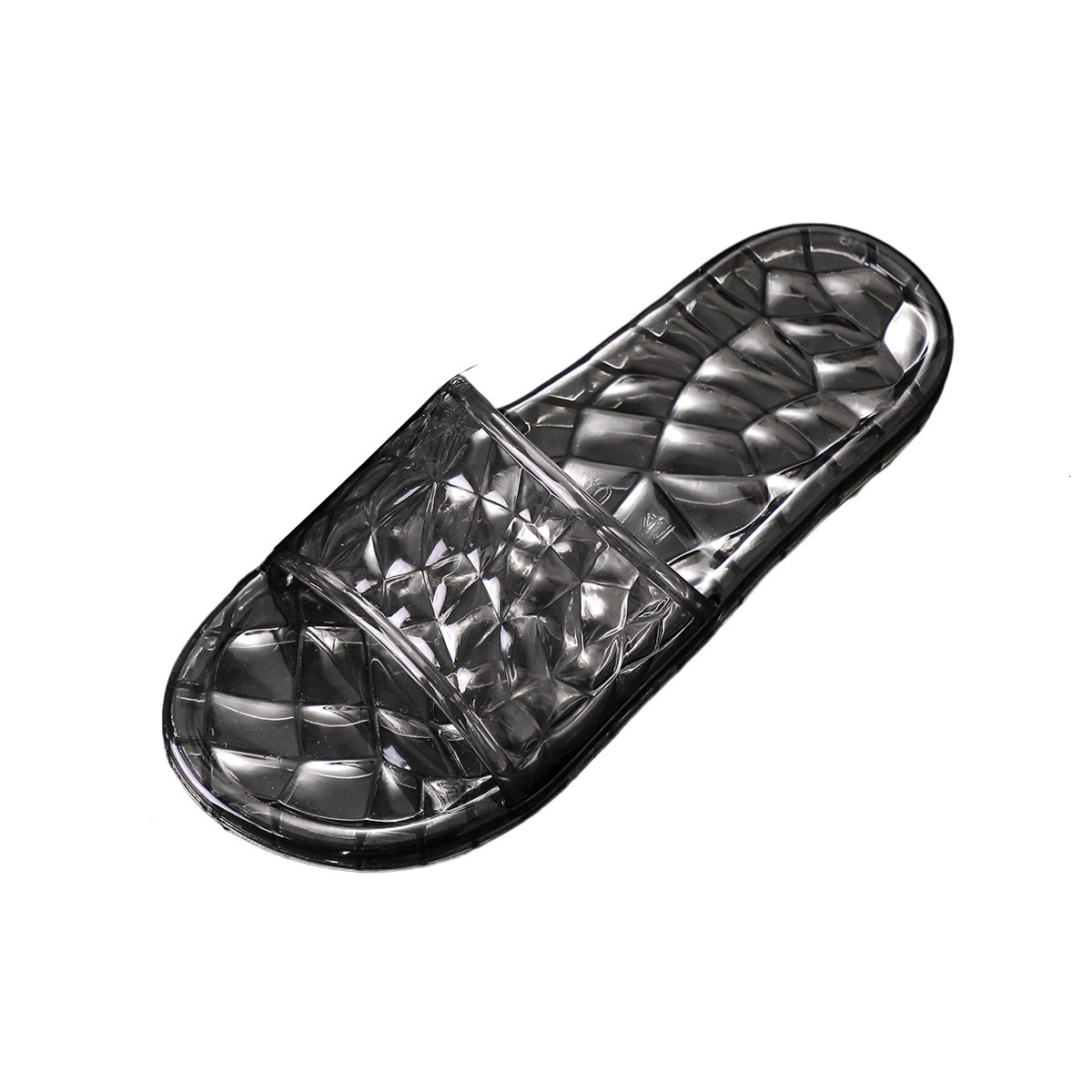 Women's summer slippers, crystal indoor jelly anti slip shoes, transparent and odor proof women's sandals, designer sandals, slippers