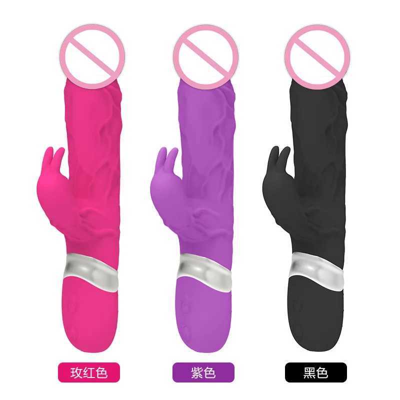 Rabbit Dildo Female Vibrator Rechargeable Stimulator Clitoris Nipple Massager G Spot Vibrator Sex Toys for Women Adult Supplies XJ250618