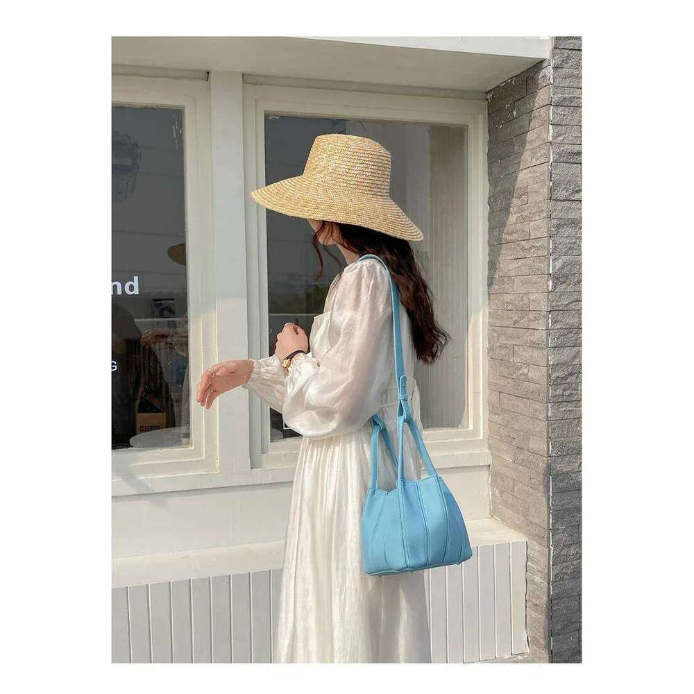 Fashion Folds Women Bucket Bag PU Leather Shoulder Brand Designer Ladies Crossbody Messenger Bags Totes Female Handbag P