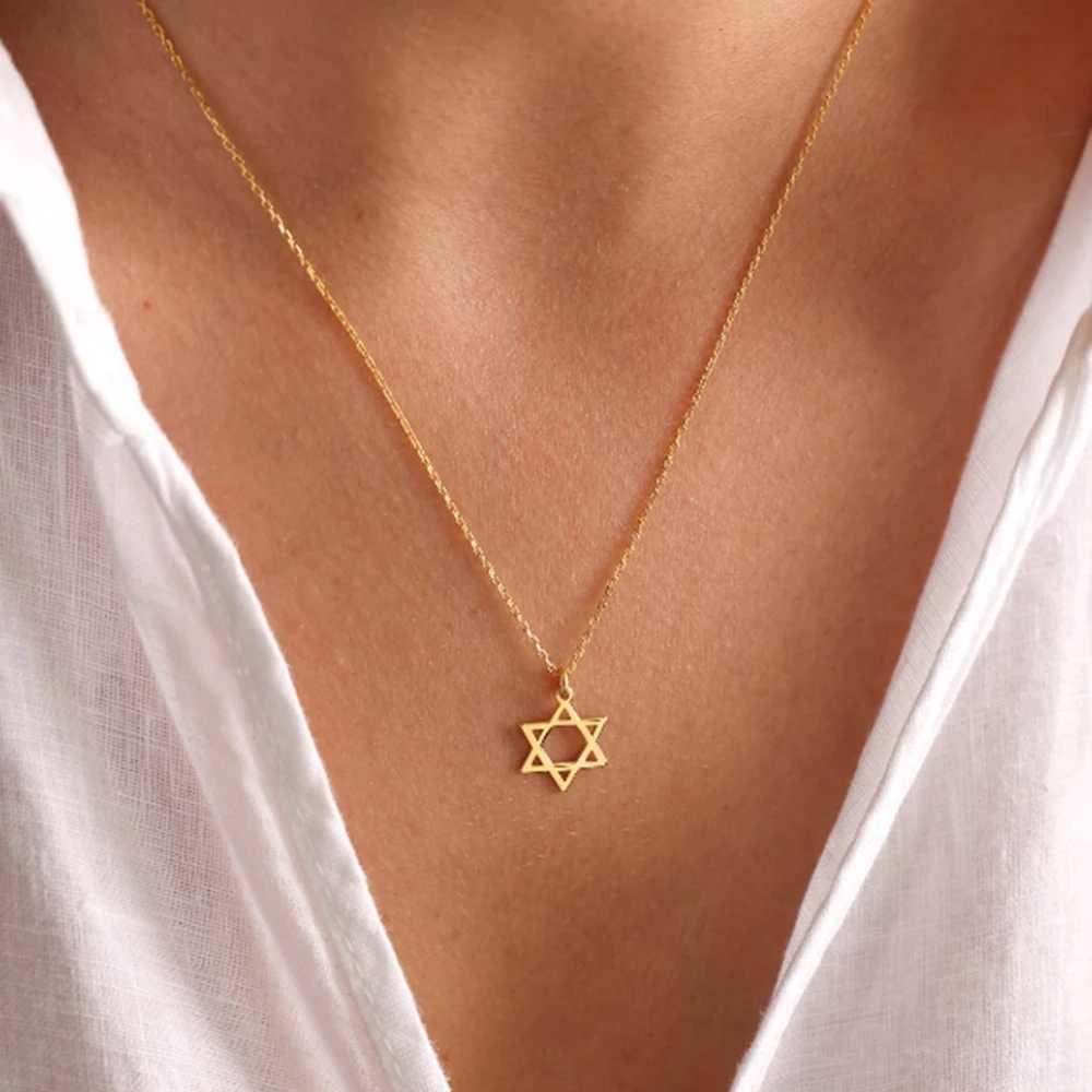 David Star necklace Je Star necklace David Star pendant personality trendy accessory W250618
