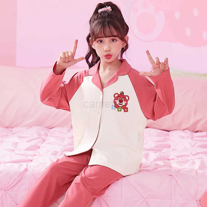 Sanrio Pochacco Sanrio Children Pajama Sets Kawaii Cartoon Print Kids Nightwear Set Comfortable Suitable Soft Indoor Clothes Autumn XJ250618XJ250618