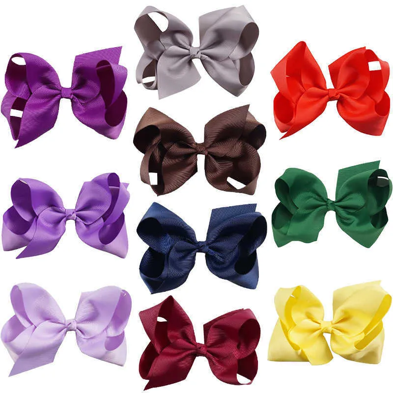hair clip baby Hot selling 6-inch bubble flower 30 color cute little girl solid color children's bow hairpin hair accessories ZZ