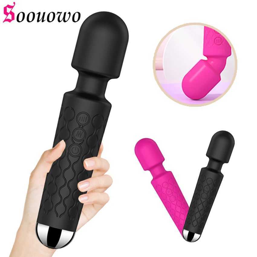 20 Modes Strong Vibration Mini Vibrator Magic Stick USB Charging Massager Clitoris G-Spot Vibrators Sex Toy For Women Adults 18+XJ250618
