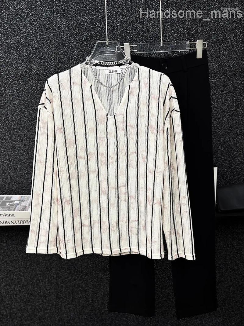 Mens T Shirts Fashion Tops Tees 2025 Runway Luxury European Design Short Print Party Style T-Shirts Clothing