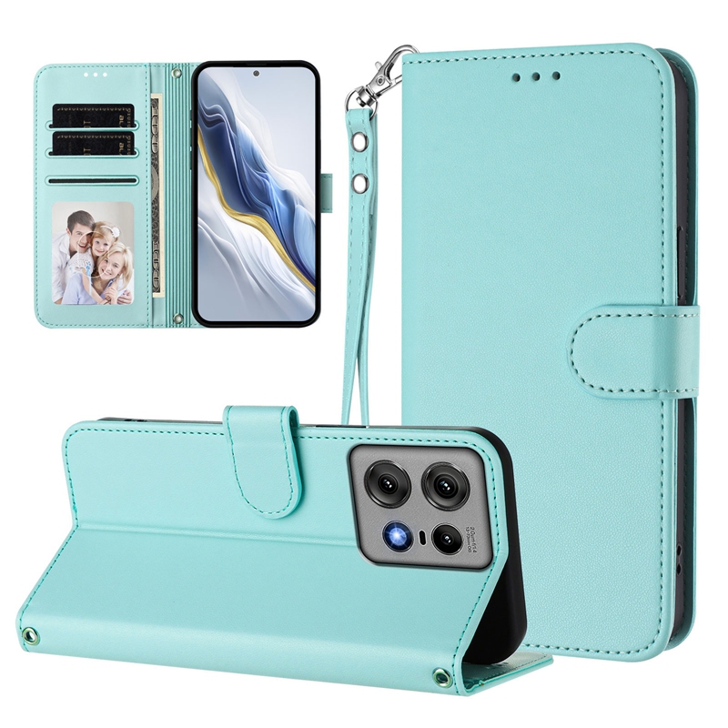 Plain PU Leather Wallet Cases For Moto Edge 60 Pro Stylus 5G 2025 G15 Power G05 E15 G Power Play G75 G55 Credit ID Card Slot Photo Holder Kickstand Bo