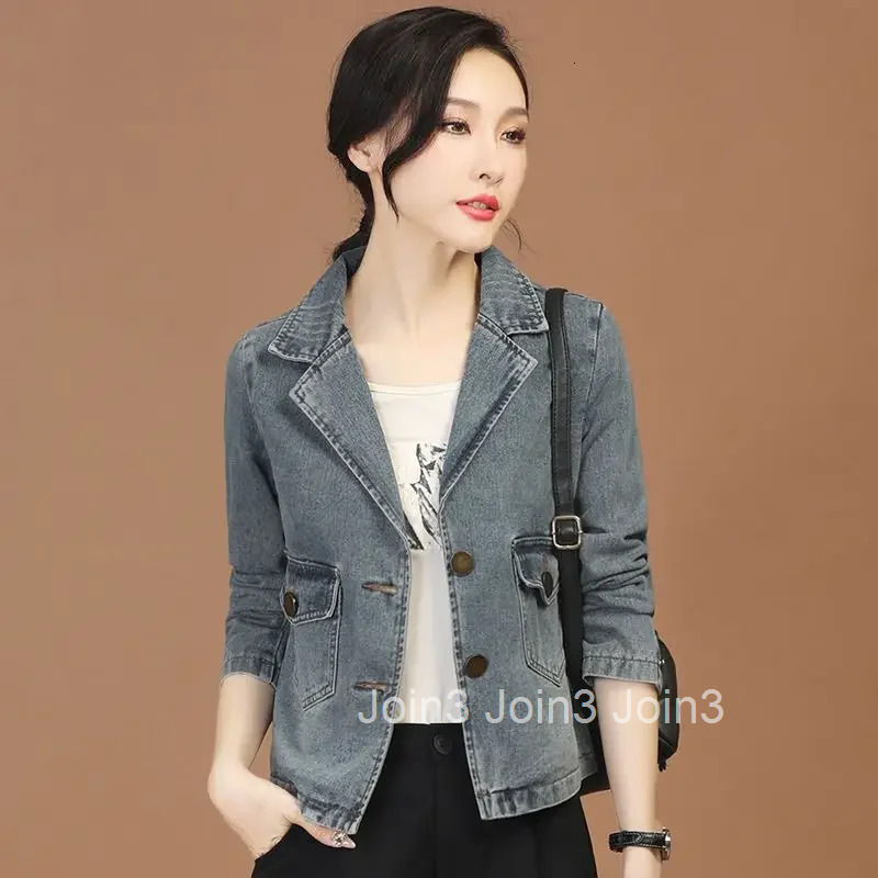 Denim Jacket for Women Spring Autumn Casual 2025 New Arrivals Cowboy Coat Woman Models Fashion Y2k Clothes Vintage Designer In