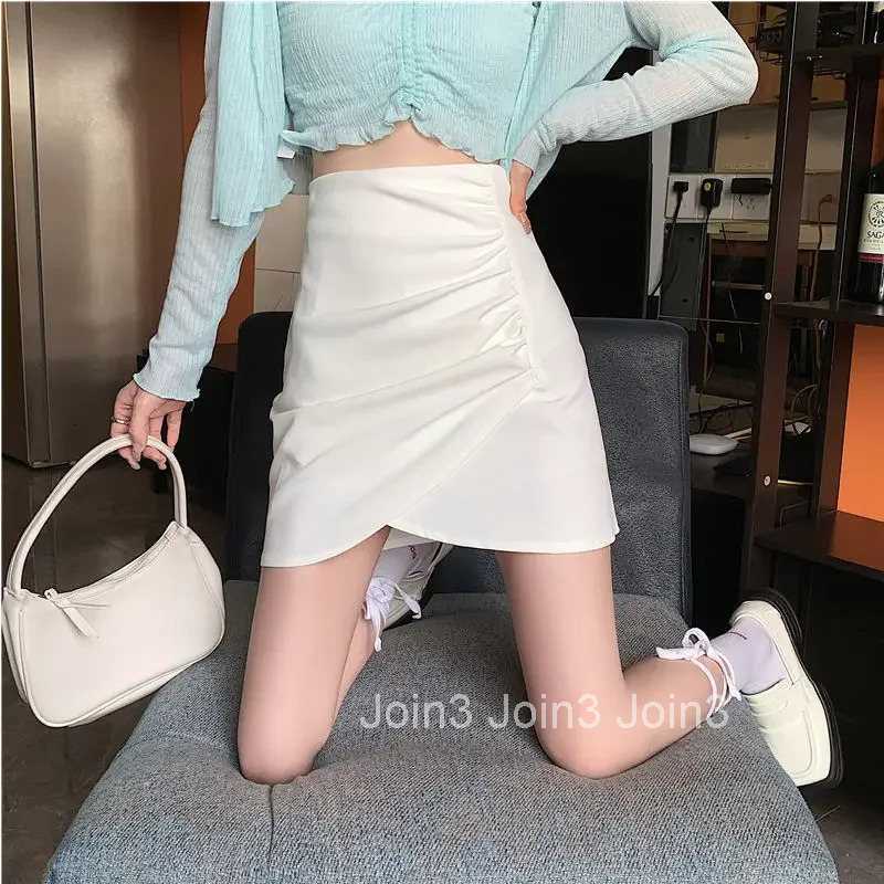 Mini Pink Short Woman Skirt High Waist Tight Wrap Y2k Vintage Cheap Streetwear Modest Premium Summer 2025 V Skirts for Women