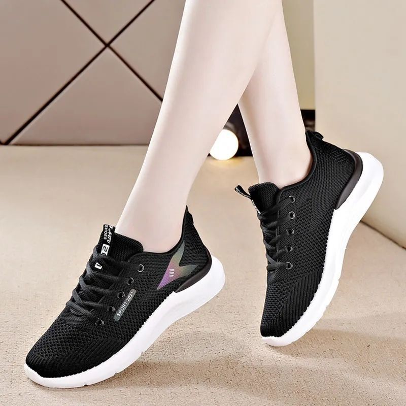 2024 New Women's Spring Korean Style Versatile Sneakers Comfortable Breathable Casual Youth Trendy Running Shoes ddmythur