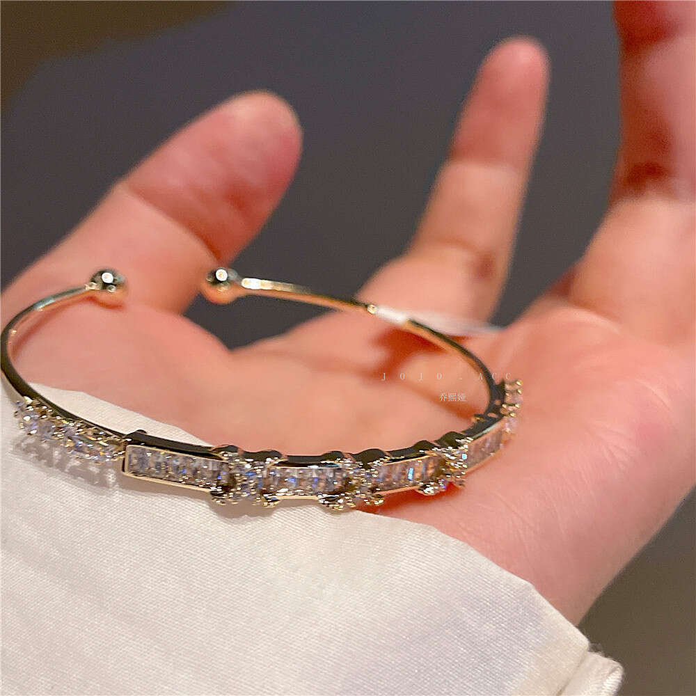 Princess Electroplated 14K Gold Full Zircon 2022 JOJO Jo Xiya Valentine's Day Gift Elegant Bracelet J27