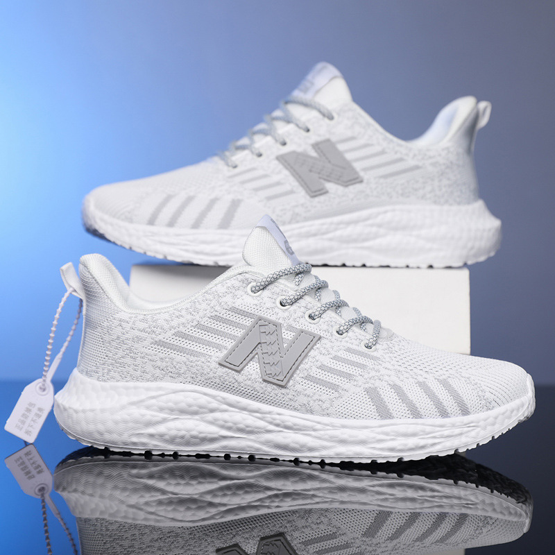Fashionable men's shoes new mesh versatile couple running shoes lightweight soft soled unisex casual shoes