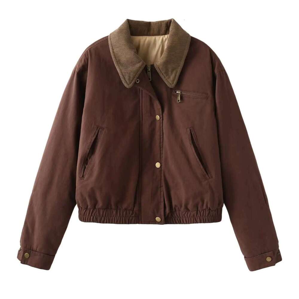 Autumn New Women's Clothing Fashionable Temperament Versatile Casual Maillard Outfit With Cotton Jacket