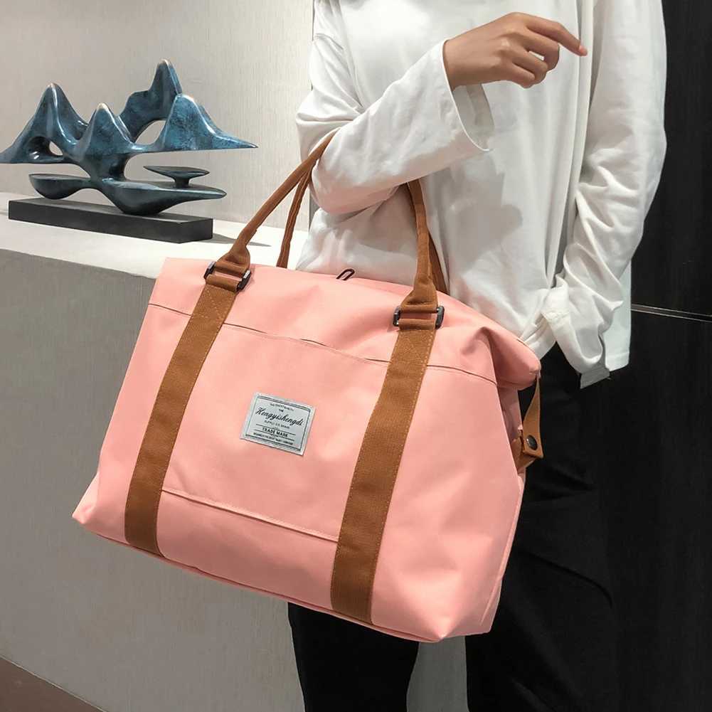 Luggage Travel Bag Large Capacity Carry on Luggage Waterproof Sports Gym Bags Zipper Pocket for Shopping for Beach Swimming W250618
