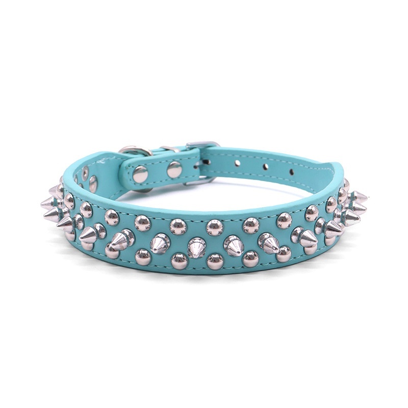 Designer Dog Collar PU Willow Pet Necklace Anti-Bite Neckband Anti-Escape Spiked Tactical Dog Neck Harness