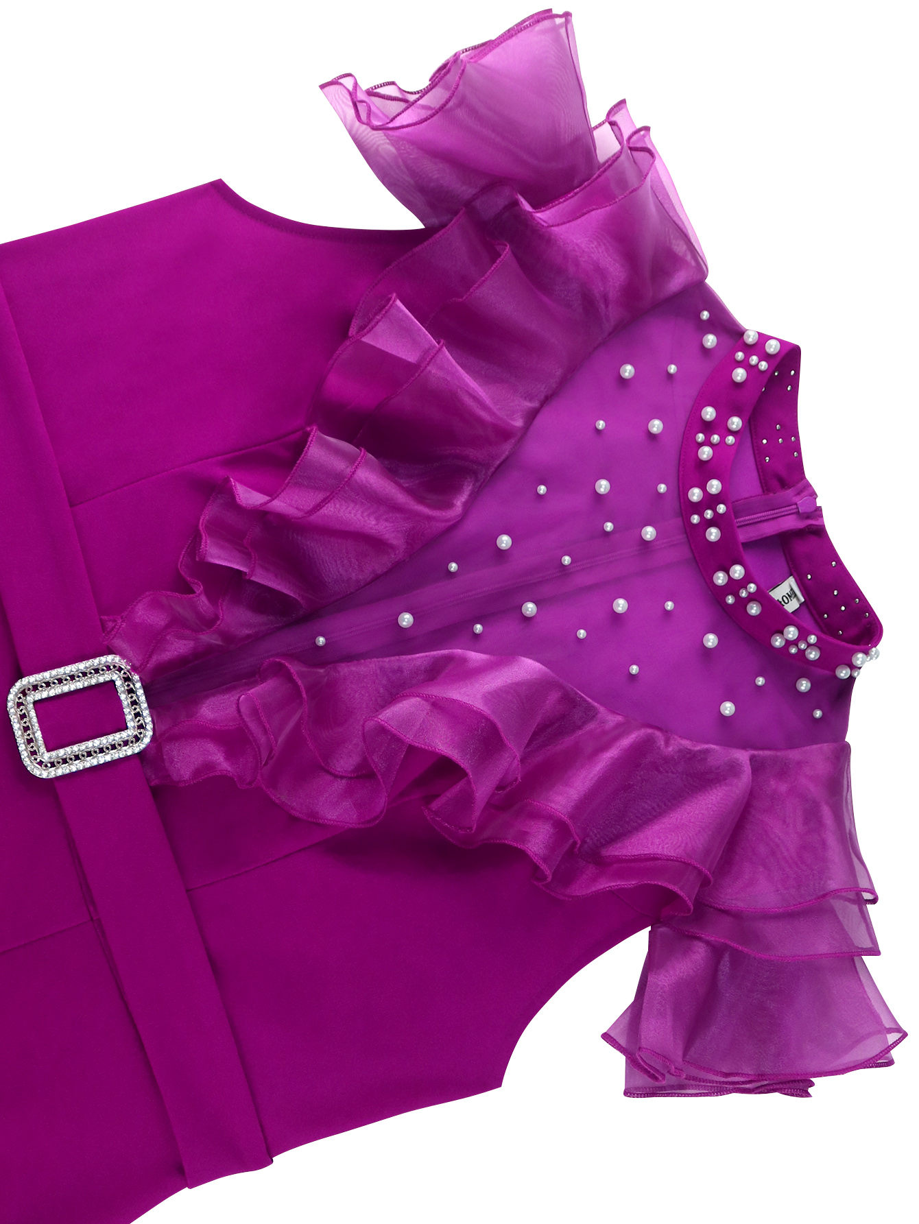 Purple Formal Dress For Woman Layer Gauze Patchwork Beading Sexy Slit Designers plus size Party Wedding Guest Gowns
