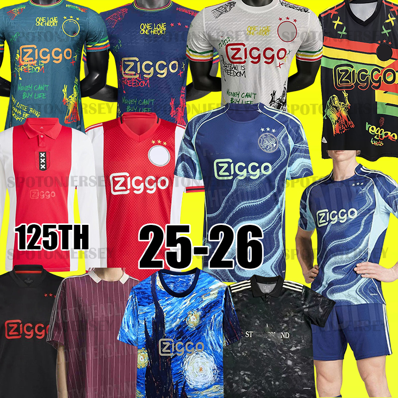 AFC amsterdam jersey 25 26 bob marley maillot de football HENDERSON Ajaox football kit jersey football shirts 2025 2026 joint stone ajaax shirts aajax jersey kits