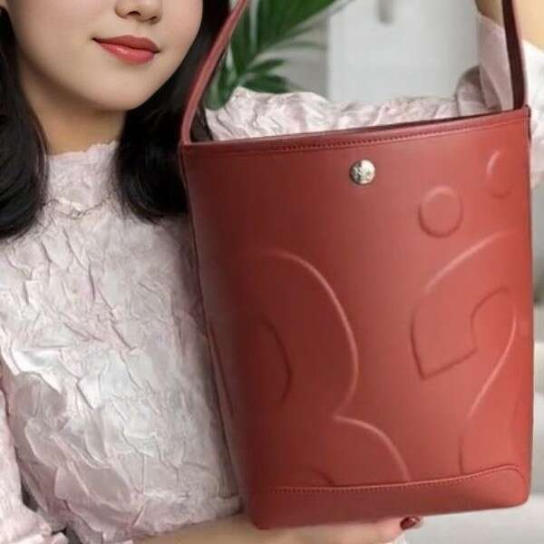 RALY Bucket Thailand High-end 2024 New Versatile Commuter Shoulder Bag Large Capacity Handbag