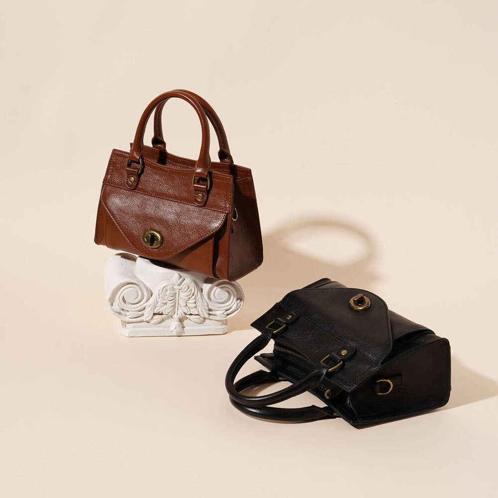 Women's Bag Crossbody Handbag Briefcase Genuine Leather 2025 New Cowhide Trendy Versatile Fashion
