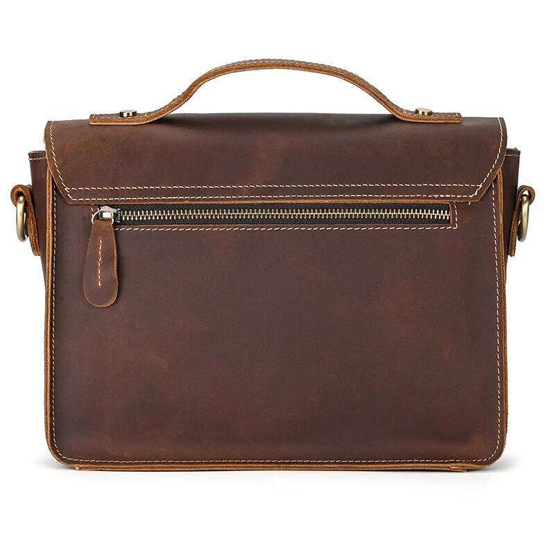 Luufan Crazy Horse Leather Men's Shoulder Vintage Messenger Men Male Small Travel Crossbody Bags Man Handbag Sling Bag