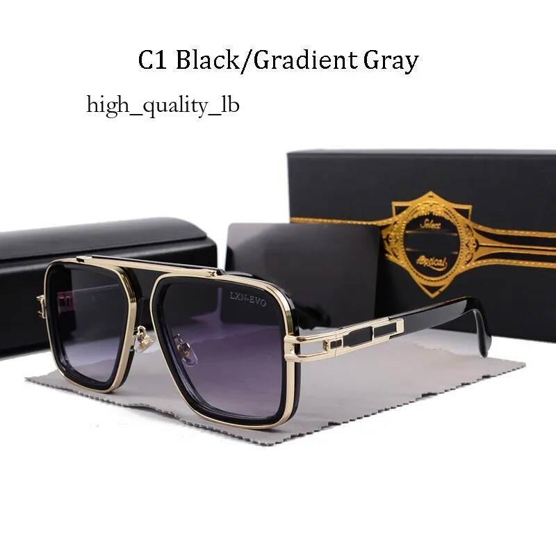 ditasunglasses Men Vintage Square Womens Fashion Designer Shades Luxury Golden Frame man Uv400 Gradient fashion ditaa sunglasses ca3