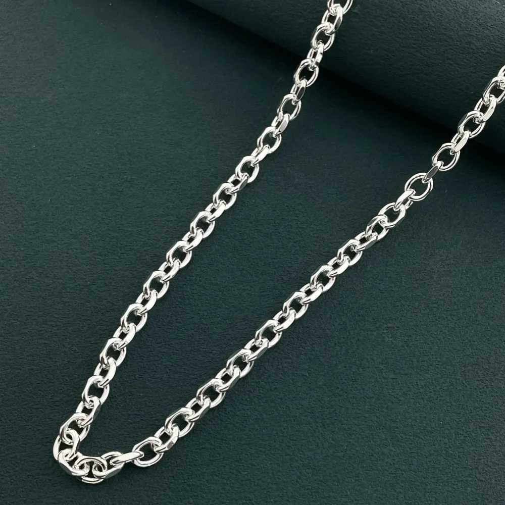 925 Sterling Silver Necklace 5.5mm Wide 45-60cm for Boys Girls Women Fine Jewelry for Wedding Party W250618