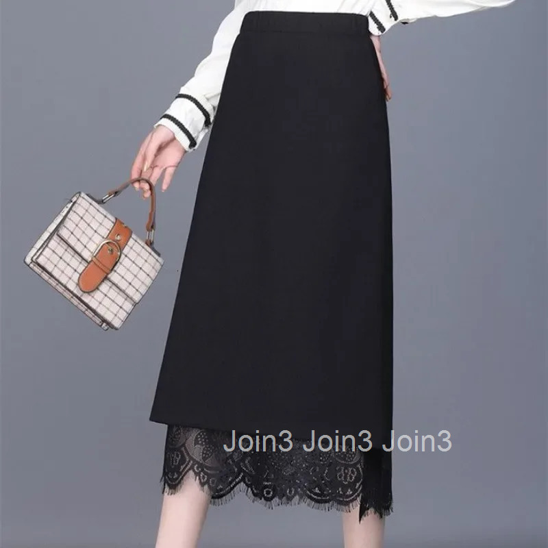 Midi Lace Wrap High Waist Skirts for Women Tight Woman Skirt Modest Korean Fashion Chic and Elegant Premium Stylish Aesthetic V
