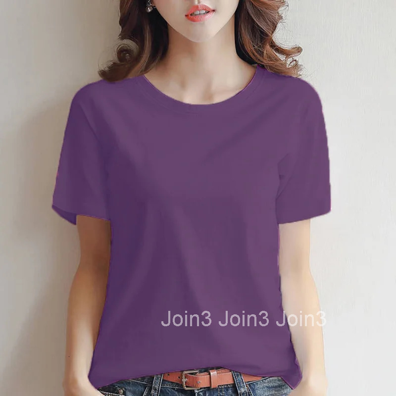Navy Plain T-shirt Woman Short Sleeve Womens Top Summer Clothing Red Pulovers Blue 2025 Trend Elegant Original Glitter Emo Tees