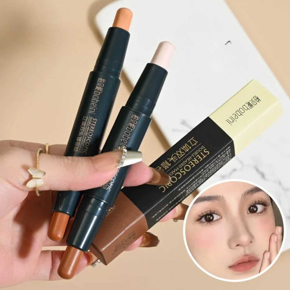 V Face Contouring Stick with Double-headed Concealer Highlighter for Three-dimensional High Nose Bridge Shadow 2 In 1 Cosmetics XJ250618