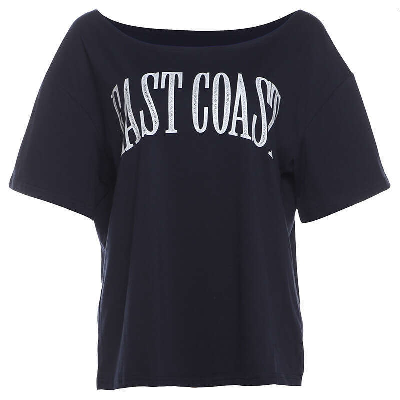 Summer New Women's Street Fashion Letter Print Short Sleeve Crop Top T-Shirt B5