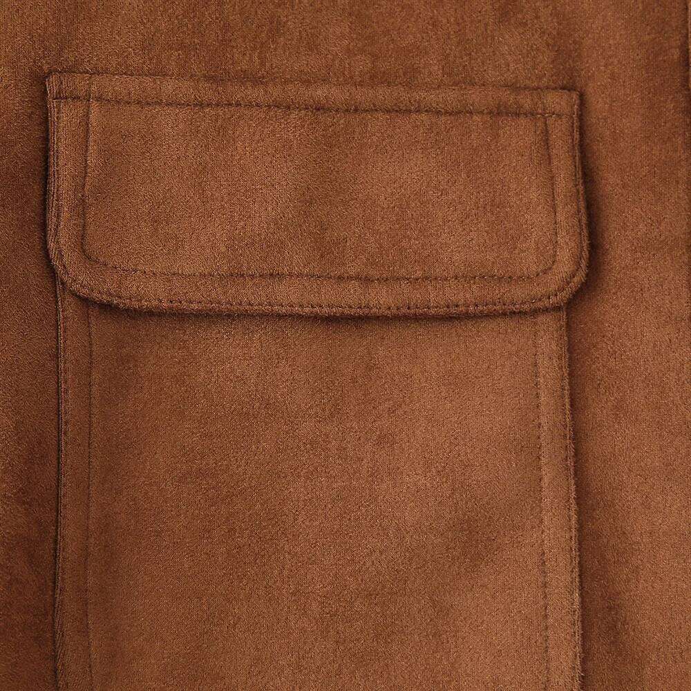 Autumn New Women's Clothing Simple And High-End Slim Fit Short Style Lapel Suede Jacket