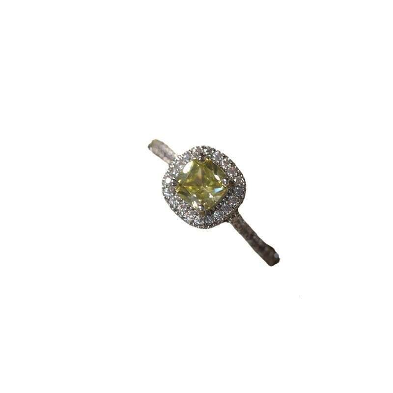 2025 French Style Olive Green Adjustable Open Ring for Women, Niche Design, Light Luxury, High-end Feel, New Model