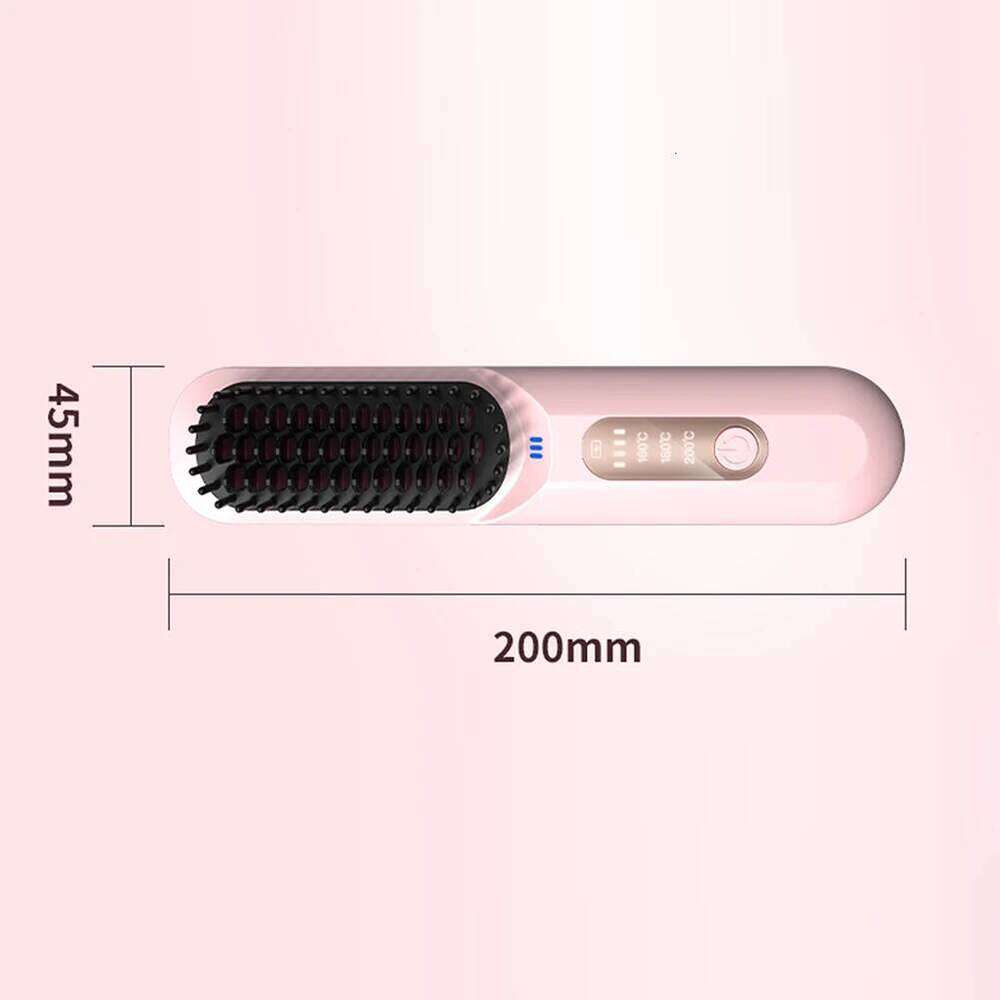 Cordless Straightener Brush Multi Modes Curling Flat Iron For Hair Salon/Home