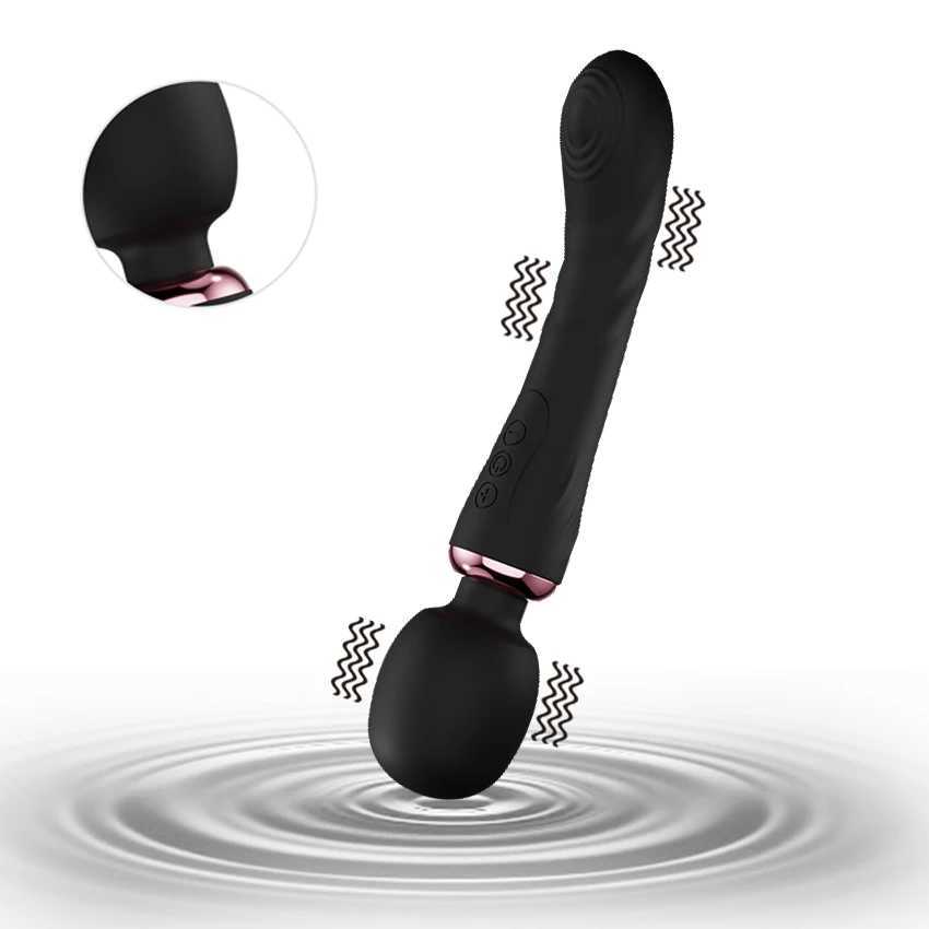Powerful Dildo Vibrator Dual Motor Silicone Large Size Wand G-Spot Massager Sex Toys For Couples Clitoris Stimulator For Adults XJ250618