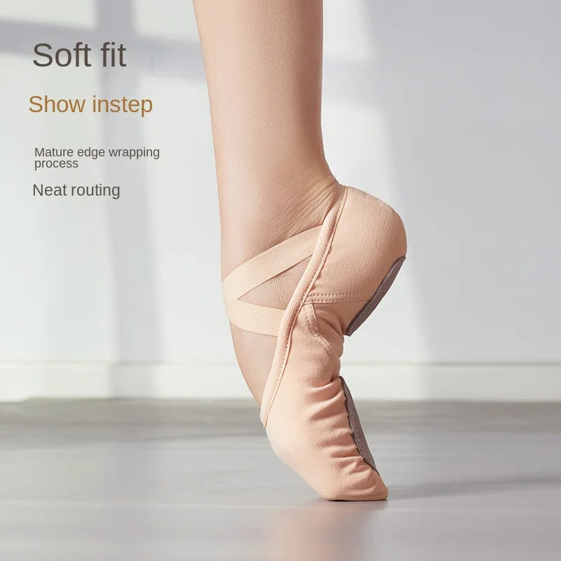 Elastic Cloth Dance Shoes Soft-Soled Ballet Cat Claw Shoes Adult Girl Dance Yoga Male and Female Rhythmic Gymnastics Shoes 250613