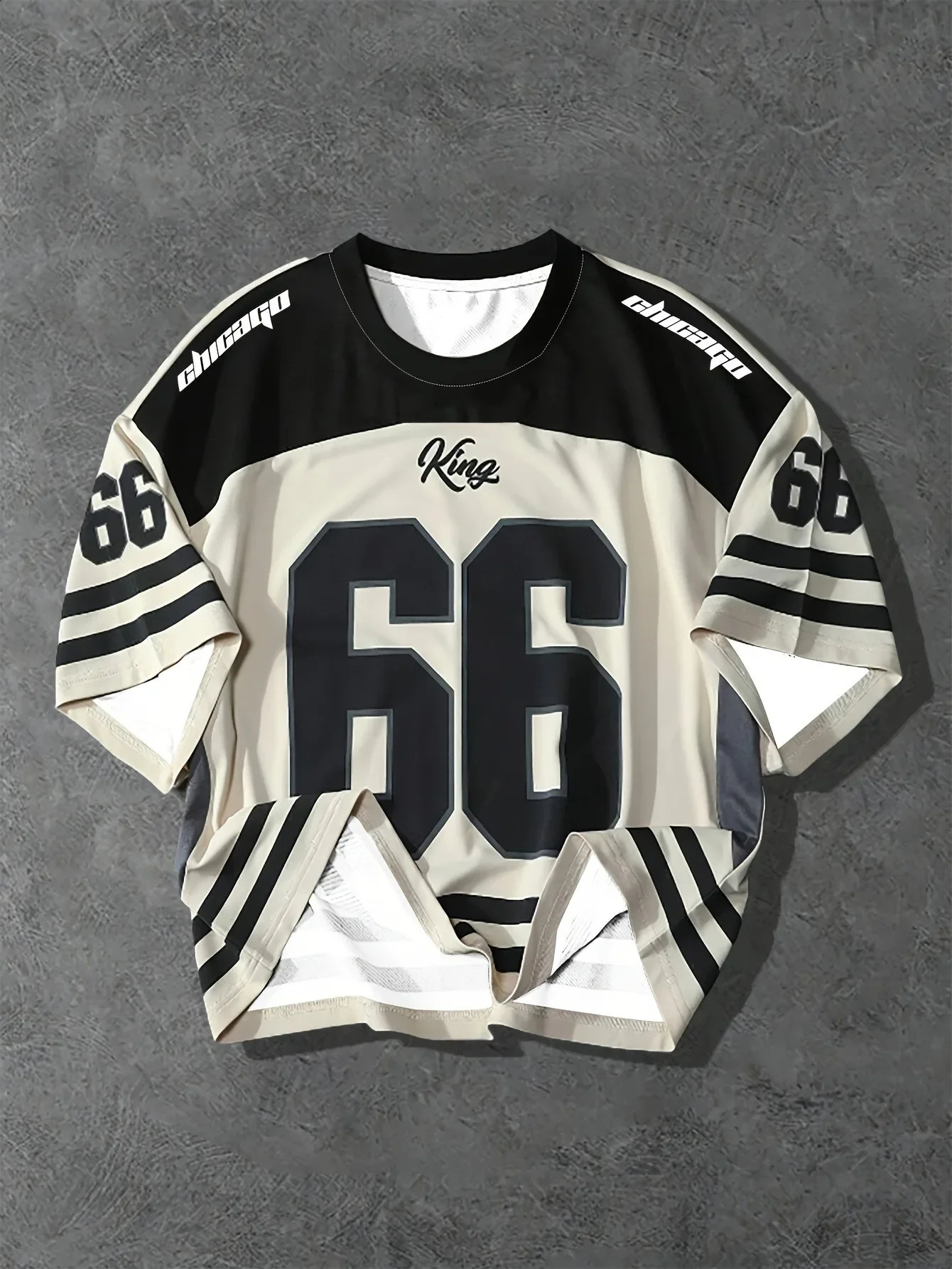 2025 summer mens Tshirt Casual crewneck Chicago letters 3D printed pattern polyester pullover daily outdoor 250616