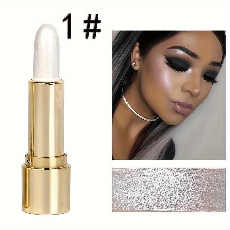 3 Color Highlighter Stick Portable Face Contour Natural Shimmer Glow Long-Lasting Cream Highlighter for Cheekbones Nose XJ250618