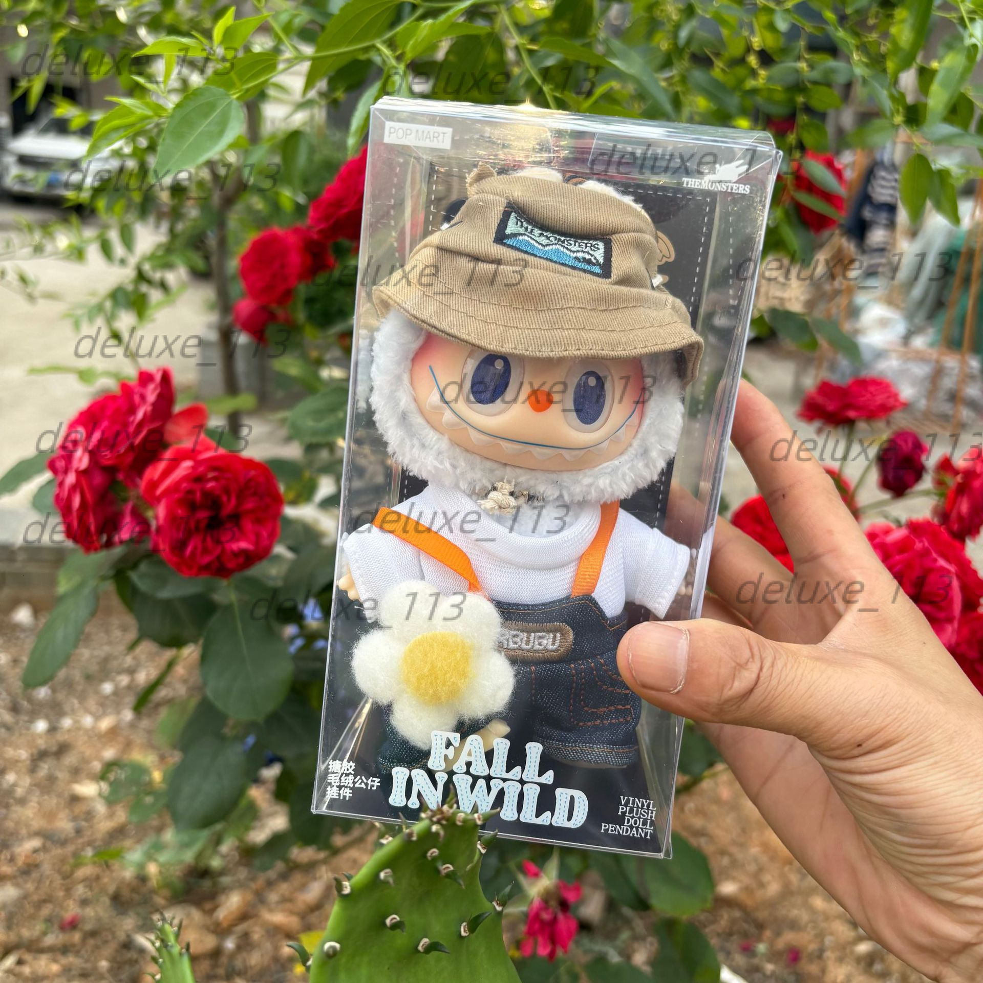 Spring Wild High-Quality Bubble Mart Plush Pendant Denim Original Factory Same Style Clothes Doll Toy