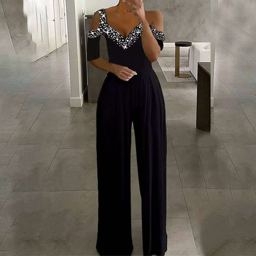Wear Women Solid Color Print Vest High Waist Slim Wide Leg Pants Jumpsuit Playsuit Casual Loose Sleeveless Cotton Linen Jumpsuits