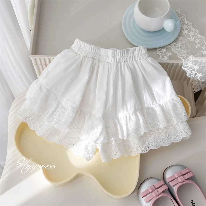 Baby Girl Shorts Summer Thin Casual Pants Children Sweet Lace Short Pants New Fashion Cute Bottoms Kids Solid Sweatpants 12M-6YC250617
