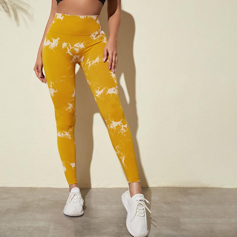 Yoga Pants Leggings Long Femme Xxx Tie Dye Taille Haute Thick Shapewear Seamless Polainas De Women'S Leggings