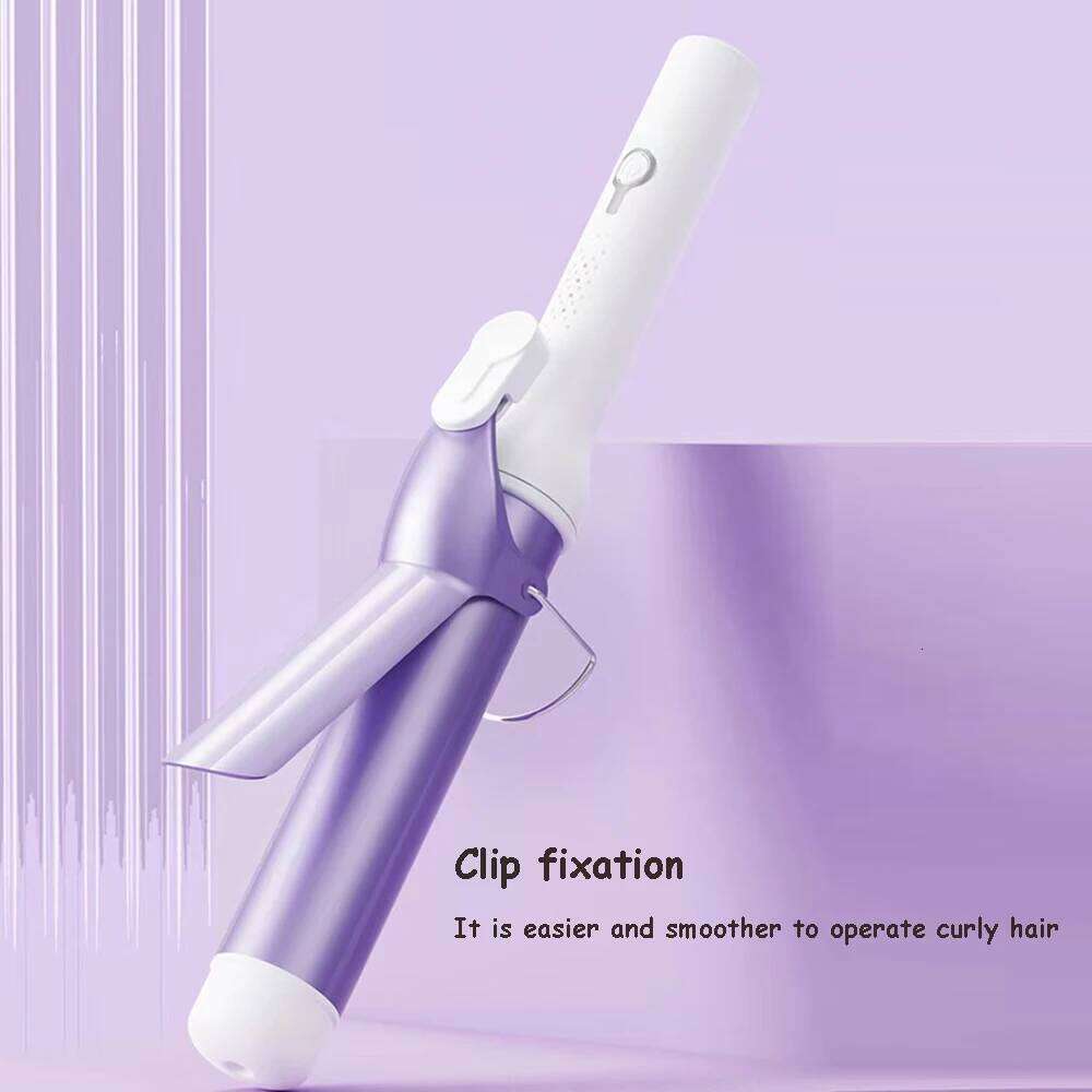 Women Professional 40Mm Ceramic Swivel Curling Iron Big Wave Electric Curler Hair Styling Tool