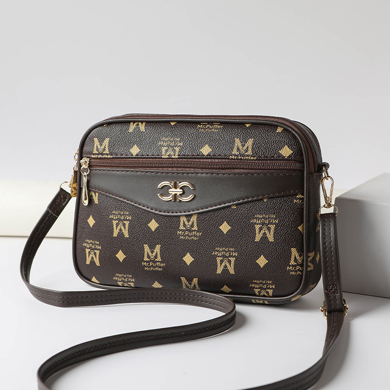 Free Shipping 2025 New Designer Bag Casual Boutique Shopping Bag Old Flower Large Capacity Women's Shoulder Bag Trendy Three-layer Handbag