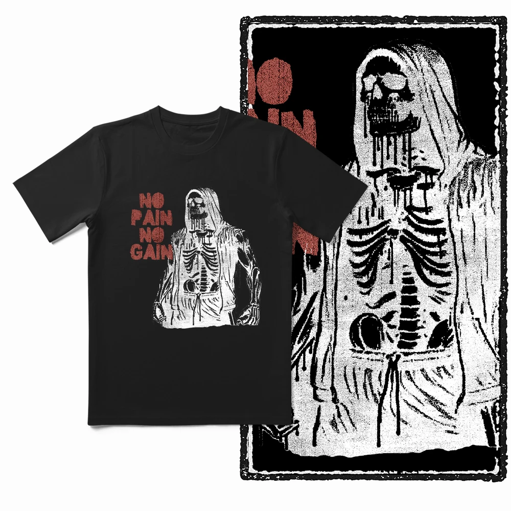 Cotton Exclusive Graphic Men T shirt for men cotton Big Size Cool BLACK men's novelty tee shirt